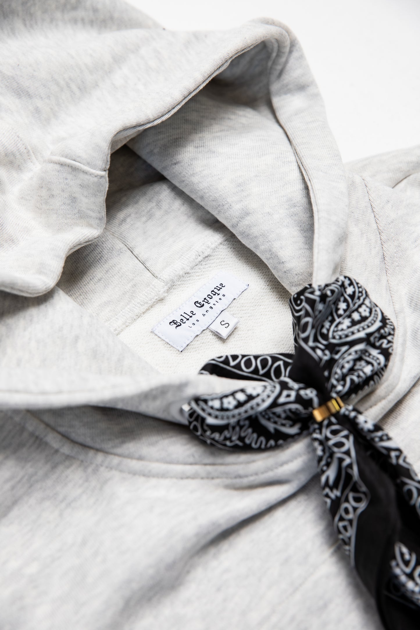 Le Cropped Gris - Grey Cropped Hoodie