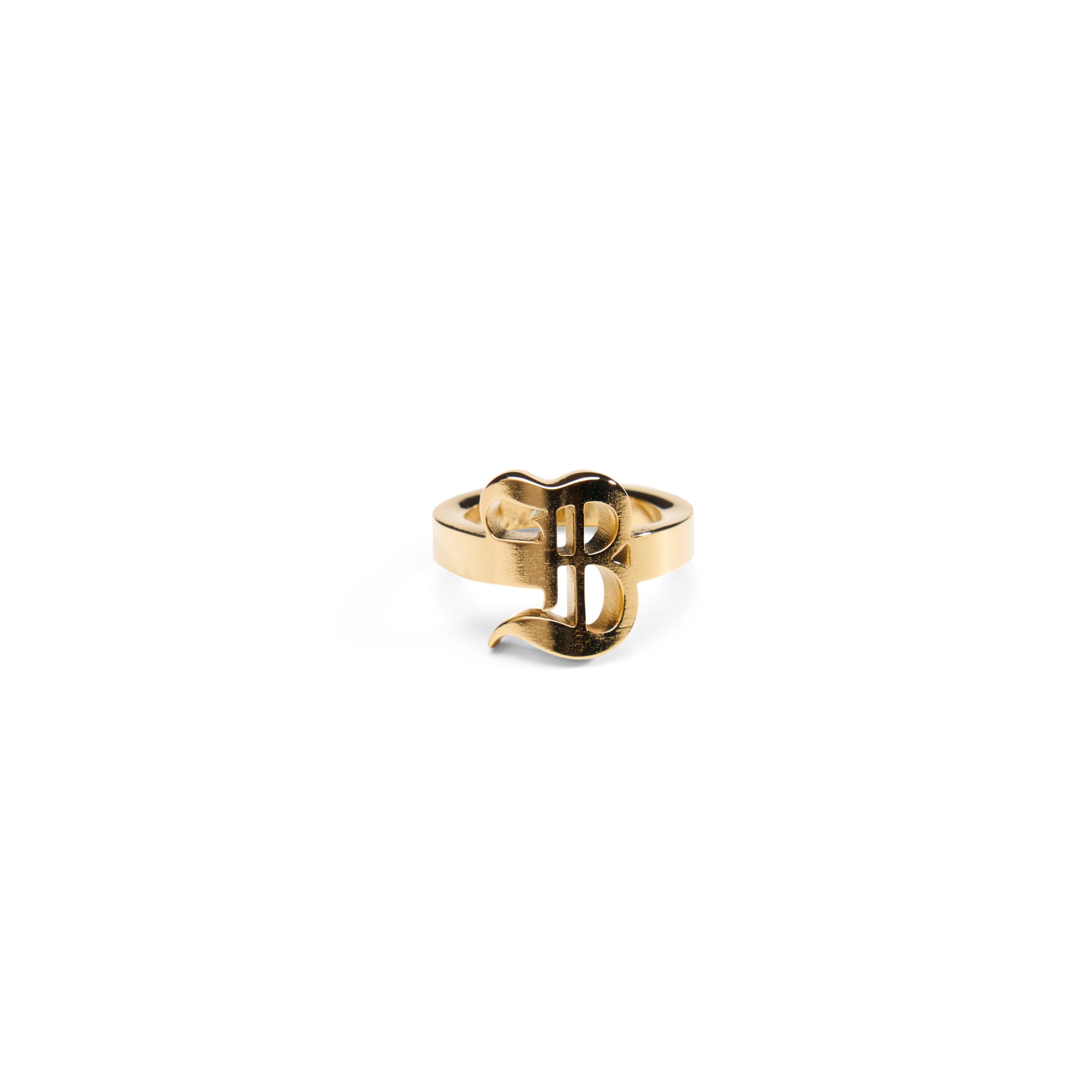 The B Ring – 14K Gold Plated Signature Ring by Belle Epoque Los Angeles